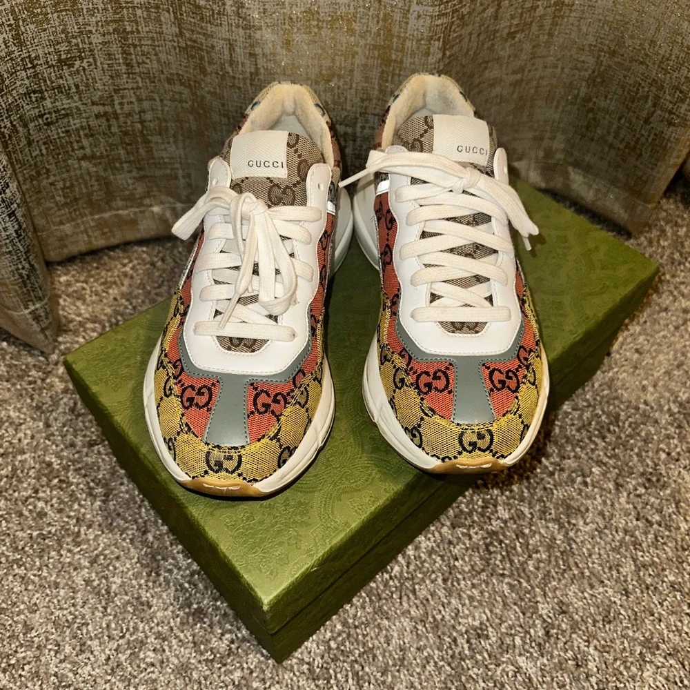 Gucci Womens Rhyton ‘GG Monogram - multi color’ - Picture 4 of 13